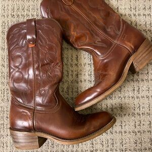 Vintage Orange Tab Levi Cowboy Boots western